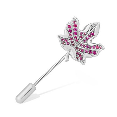 Сапфир каталог товаров Брошь из серебра с фианитом 