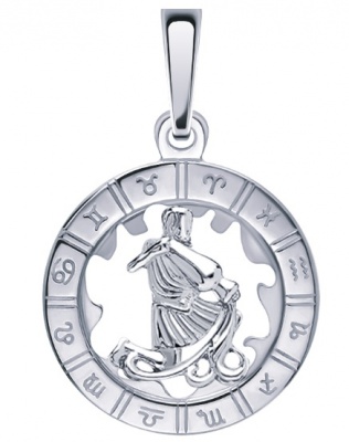 Сапфир каталог товаров Подвеска знак зодиака из серебра 