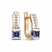 Сапфир каталог товаров Серьги из золота с бриллиантом, сапфиром
