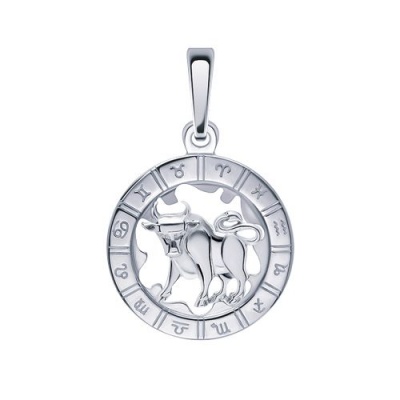 Сапфир каталог товаров Подвеска знак зодиака из серебра 