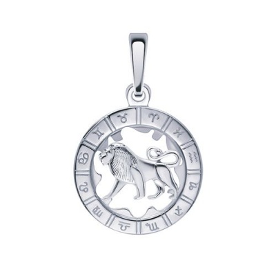 Сапфир каталог товаров Подвеска знак зодиака из серебра 