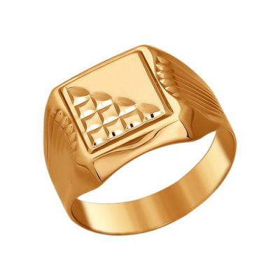 Сапфир каталог товаров Кольцо мужское из золота 