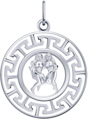 Сапфир каталог товаров Подвеска знак зодиака из серебра 