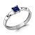 Сапфир каталог товаров Кольцо из серебра с сапфиром