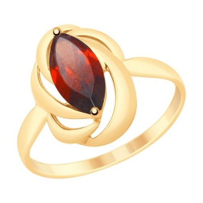 Сапфир каталог товаров Кольцо из золота с гранатом 