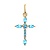 Сапфир каталог товаров Подвеска крест из золота с топазом